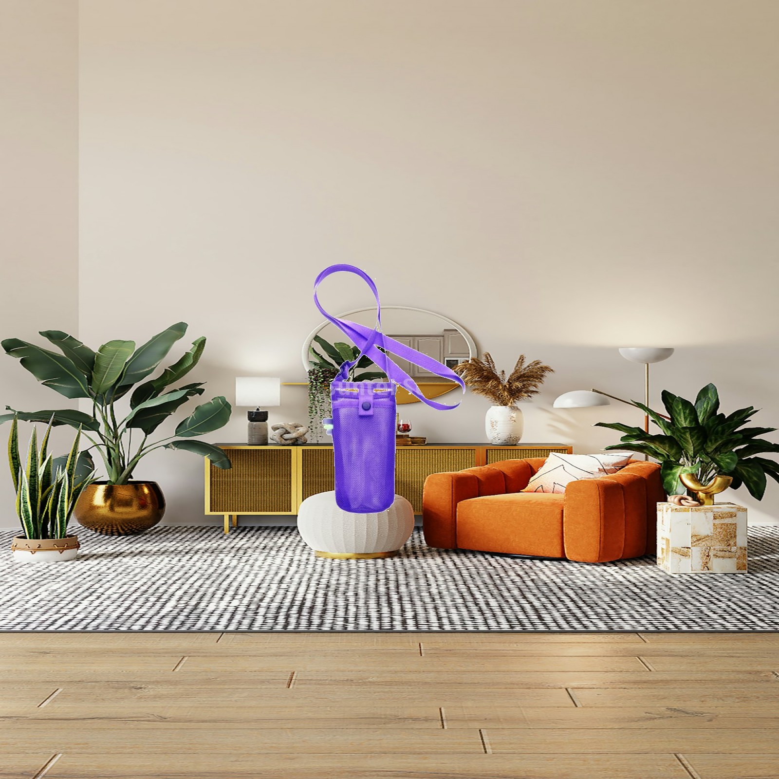 Water Bag Collapsible - حقيبة شبكية قابلة للطي لحمل زجاجات