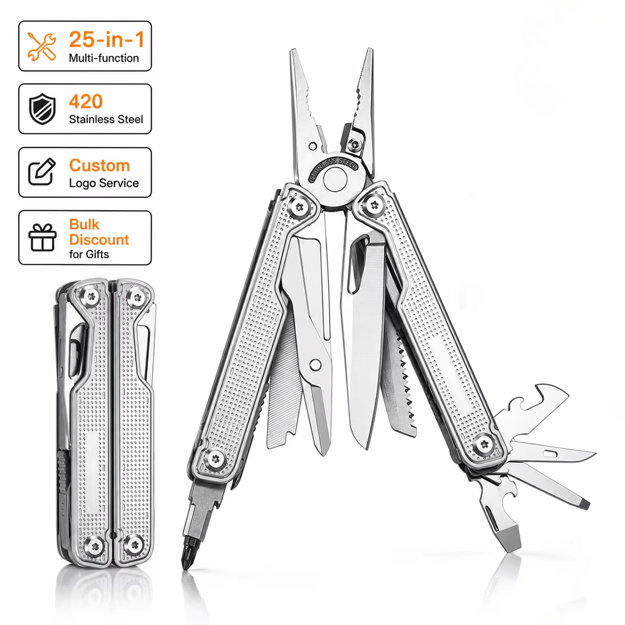 Multi Tool Plier - سكين متعدد الوظائف احترافي 25 في