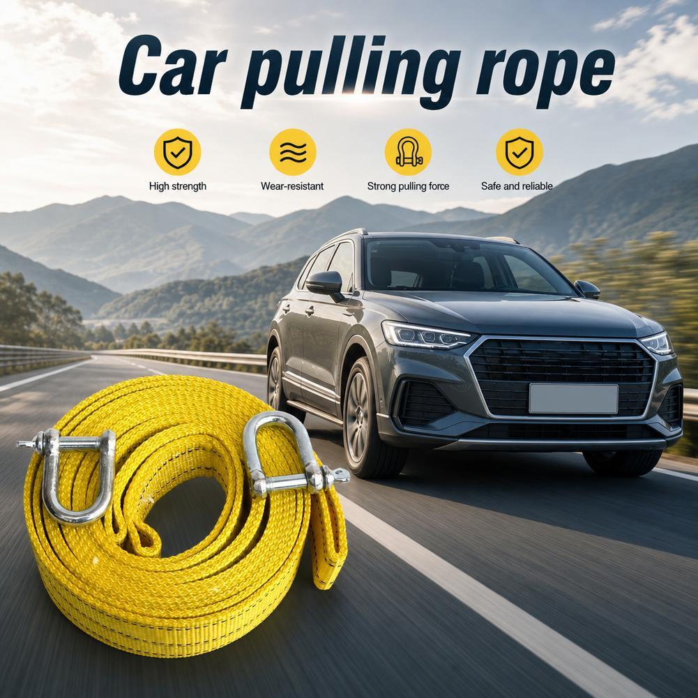 حزام سحب سيارات قوي من 3M مع ح - مراجعة Rescue Rope Throw وسعره